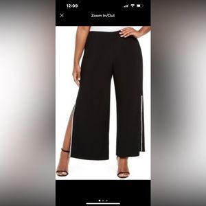 NWT-MSK dress pants with slit legs & rhinestones. Size M